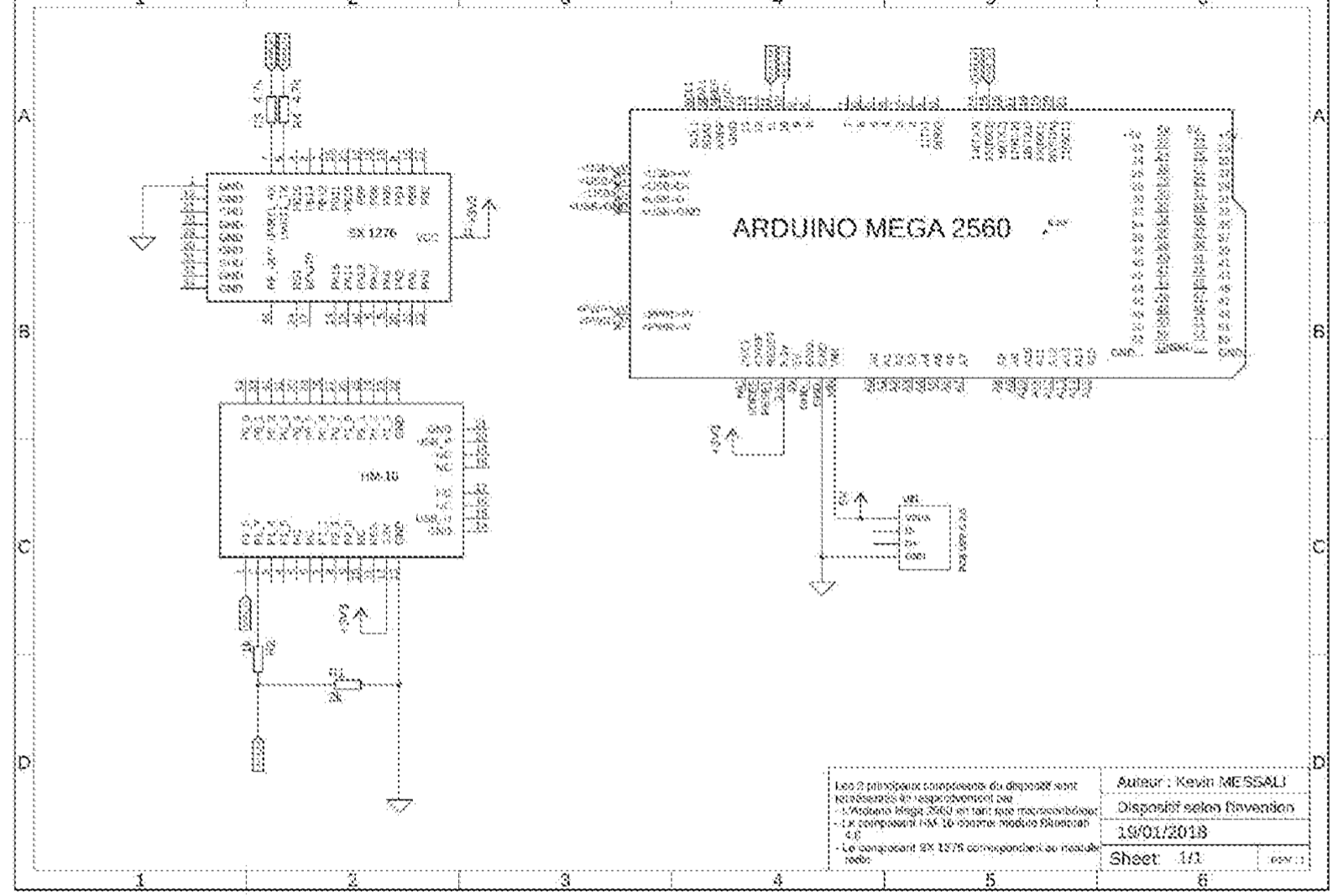 Schematic sheet of the LoRa range extender